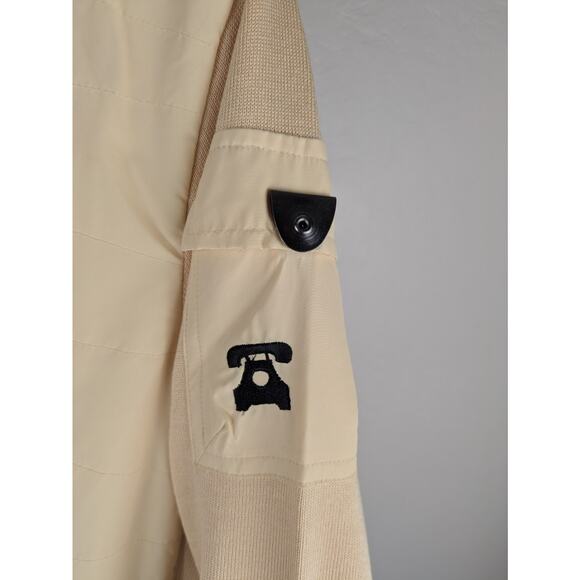 Jamie Sadock Large Silk Blend Zip Front Active Golf Jacket yellow peach READ - Picture 6 of 12